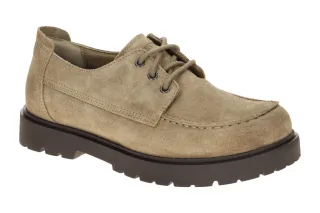 Birkenstock Herrenschuhe 1031884 Highwood Moc Lace Low Beige Gray Taupe Comfo...