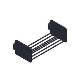 Giese Duschkorb 11224-14 90 x 125 x 276 mm, kurz schwarz matt