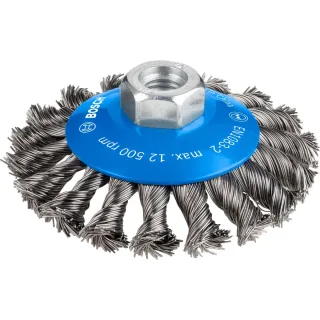 Bosch PRO Kegelbürste Heavy for Metal, gezopft 100mm - 2608622011