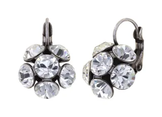 konplott - Ohrringe mit Brisur - Disco Balls silver