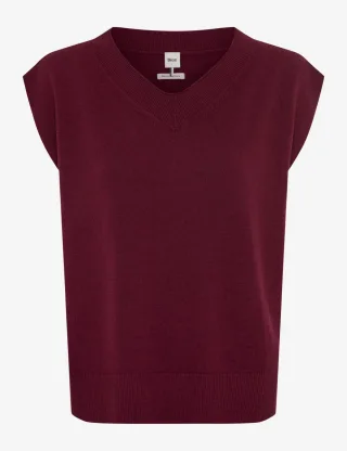 BRAX - Strickpullunder mit V-Neck lila - Gr. - 36