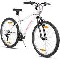 HILAND Mountainbike, Mit 18-Gang, Doppel-V-Bremsen, Schutzblechen, für Frauen konzipiert