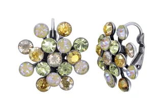 konplott - Ohrringe - Magic Fireball gelb/silver