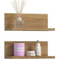welltime Wandregal VANN, 2er Set Wandboard, inkl. Montagematerial zur Wandmontage