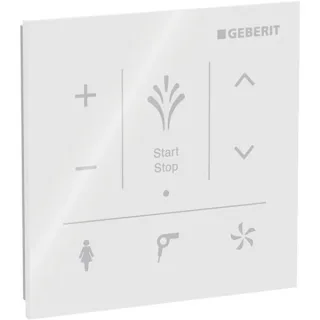 Geberit Wandbedienpanel, zu Geberit AquaClean Mera, Glas weiß, 147038SI1 147038SI1