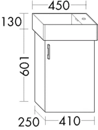 Burgbad WTU Sys30 PG1 Aqua 601x410x250 Rauchgrün Matt, WYSU041LF6917 WYSU041LF6917