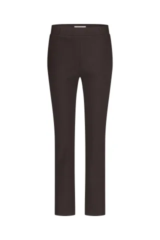 Studio Anneloes - Anne bonded trousers espresso - Gr. - M