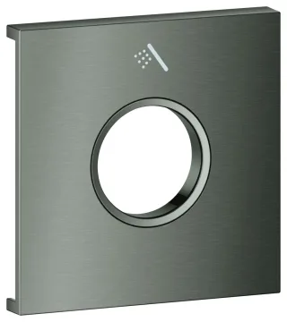 GROHE Metallplatte Grohtherm Aqua Tiles 106891, Symbol: Handbrause hard graphite geb., 106891AL00 106891AL00