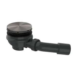 hansgrohe AXOR Staro Komplettset 42542340 Ablaufgarnitur für Duschwanne, brushed black chrome
