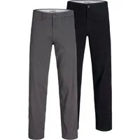 Jack & Jones Chinohose JPSTKANE DAVE CHINO 2PK MP NOOS (Packung, 2-tlg) In vorgewaschener Qualität