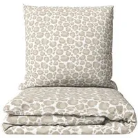 MTOnlinehandel Bettwäsche Leo Adventure in Renforcé, Weiß/ Beige/ Braun • Animal, 100% Baumwolle, 2 teilig, Bettwäsche- Set im Leo Look • Safari • Leopard