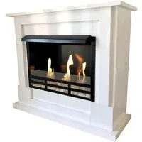 Kaminbau Mierzwa Echtfeuer-Dekokamin Lukas (Premium Royal, inkl. komplettem Zubehör & Sicherheitsglas), Gelkamin, Ethanolkamin, Bodenkamin, Kaminofen