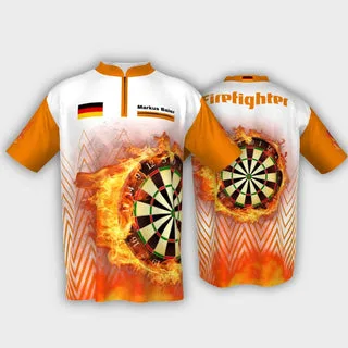 Personalisierte Dart Shirts / Trikots zum selbst gestalten (Stehkragen) - S