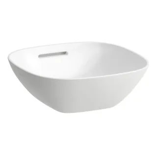 LAUFEN INO Waschtisch Schale 8123000001091, 35x35cm, ohne Hahnloch, mit Überl., Saphirkeramik