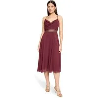 Vera Mont Cocktailkleid Damen mit Wasserfallausschnitt Stickerei