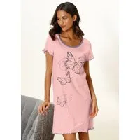 Vivance Dreams by Lascana Nachthemd mit Schmetterling Motiv