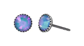 konplott - Ohrstecker - Black Jack blau