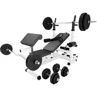GORILLA SPORTS Kraftstation Kraftstation Universal inkl. Kunststoff Set, (27-tlg)