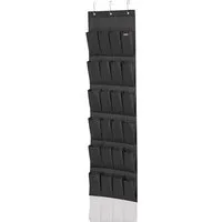 Leifheit Hängeregal Organizer aus Stoff, Hängeregal für Schuhe, hängende Schuhaufbewahrung, Hängeaufbewahrung 1-tlg., Schuhregal mit Türhaken, hygienisch abwaschbarer Polyesterstoff