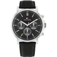 Tommy Hilfiger Multifunktionsuhr TYSON 1710586, Quarzuhr, Armbanduhr, Herrenuhr, Datum, Lederarmband