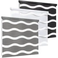 Doppelrollo Sichtschutz Fenster, moderne Rollos, Rikmani, Klemm- oder Schraubmontage, Moderne Optik, Klemm- oder Schraubmontage, Sicht- und Sonnenschutz