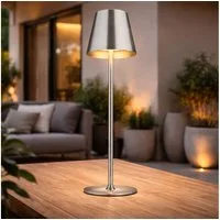 GLOBO LIGHTING LED Leselampe, LED-Leuchtmittel fest verbaut, Warmweiß, Tischlampe Tischleuchte Innen Außen Touchdimmer LED Gartenlampe
