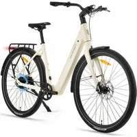 VECOCRAFT E-Bike Cityrad 28 Zoll 360Wh Stufenlose Gangschaltung Torque Sensor LUNA2.0, Heckmotor, 360 Wh, (60-100 km), 45Nm,36V 10AH,Trekkingrad für Damen und Herren,GATES CDN-Riemenantrieb