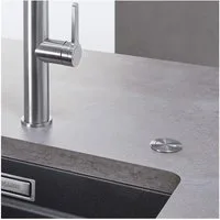 Blanco Einbauspüle BLANCO PushControl Ablauffernbedienung Edelstahl, 233696, 0/0 cm