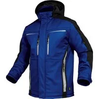 Leibwächter Winterjacke Flex-Line Herren Winter Softshelljacke mit Rückenisolierung (Winterjacke mit Reflektoren, Softshelljacke mit abnehmbarer Kapuze) atmungsaktiv 3000 g/m²/24 h, wasserdicht 8000 mm