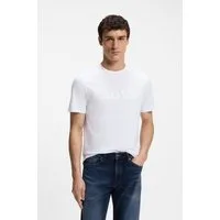 BOSS ORANGE T-Shirt Rundhalsausschnitt, Regular Fit, großer Logodruck