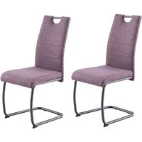 HELA Freischwinger FLORENZ (Set, 2 St), Rundrohrgestell Matching Colour, gepolstert, mit Griff