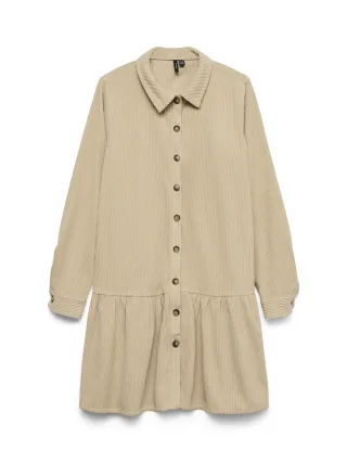 VERO MODA - VMCLEO SHORT SHIRT DRESS WVN GA - Gr. - S