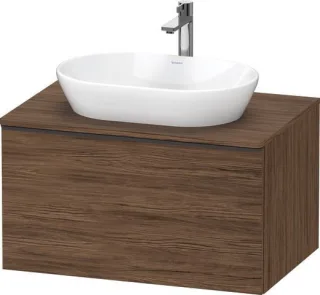 Duravit D-Neo Konsolenwaschtischunterbau wandhängend Nussbaum dunkel Matt 800x550x459 mm - DE49470BD DE49470BD210000