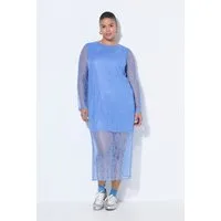 Studio Untold Midikleid Midikleid Slim Shape Spitze Langarm