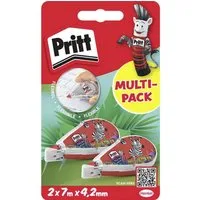 PRITT Marker Mini Korrektur Roller 2 Stück Korrekturband 4,2 mm × 7 m, (2-tlg)