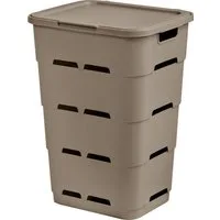 Tontarelli Wäschebox Tontarelli Wäschesammler Maya 45 L taupe