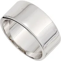 Schmuck Krone Silberring Ring 10,4mm breit, 925 Silber, schlicht, Silber 925