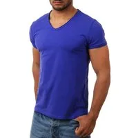CARISMA T-Shirt Herren Uni Basic 4066 tief-breit geschnittener Ausschnitt vintage Look V-Ausschnitt unifarben kurzarm slim fit