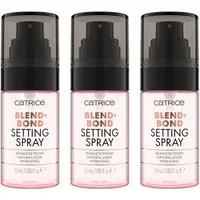 Catrice Fixierspray BLEND + BOND SETTING SPRAY, 3-tlg., Multitalent für perfektes Verblenden und Fixieren