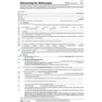 RNK Verlag Formularblock Mietvertrag für Wohnungen ausführlich A4
