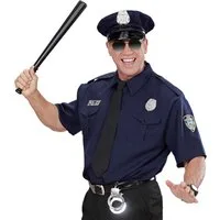 Widmann S.r.l. Polizei-Kostüm Kostüm 'Polizist' mit Hemd, Krawatte und Mütze, B