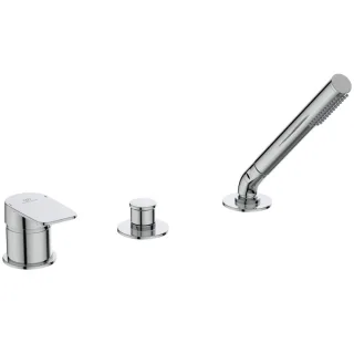 Ideal Standard 3-Loch-Badearmatur TONIC II, A6349AA o. Wanneneinlauf, mit Handbrause A6349AA