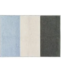 Karat Badematte Horizont, 4 Farben & 3 Größen, Badteppich, Höhe 12 mm, TPR Rücken, pflegeleicht, Badezimmer, Polyester, Rechteckig, Rutschhemmender TPR-Rücken