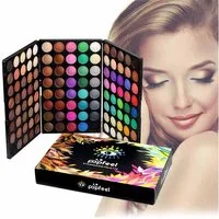 KINSI Lidschatten-Palette Makeup, 120 Farben Lidschattenpalette, Bühnenschminke, Cosplay, Perlglanzmatter, mehrfarbiger Lidschatten, für Anfänger und Profis