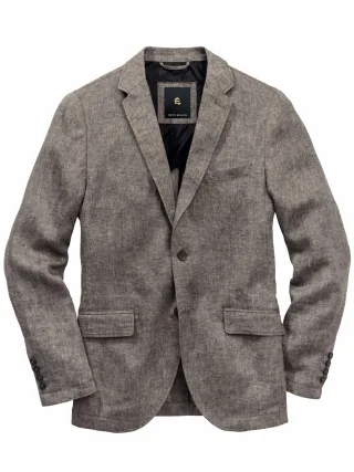 Mey & Edlich Herren Ibiza-Anzugsakko Beige Obermaterial: 100 % Leinen