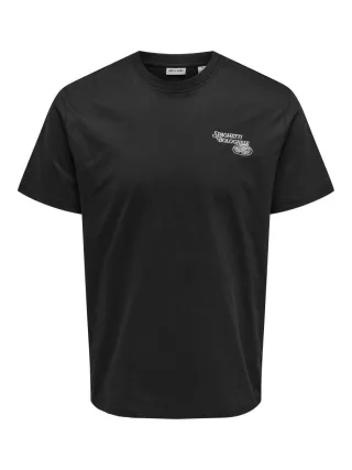 only & sons - T-Shirt - Osteria schwarz - Gr. - M