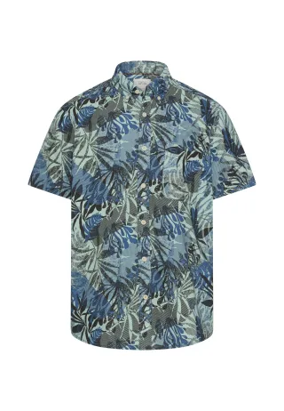 camel active - Kurzarmhemd aus reiner Baumwolle indigo blue - Gr. - 5XL