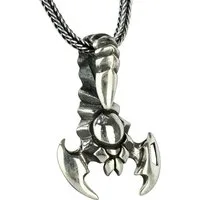 NAHLE Kette mit Anhänger Silber Skorpion mit Silber Fuchsschwanz Kette (2-tlg., 1 Skorpion-Silberkette + edle Geschenkbox), 925 Silber Skorpion-Kette, Fuchsschwanz-Design – stark & elegant