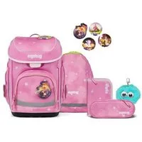 ergobag Schulranzen cubo Bundle Set (6-tlg., 6-teiliges Set), größenverstellbares Rückensystem