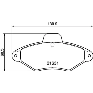 Hella Bremsbel?ge vorne Citroen Xantia